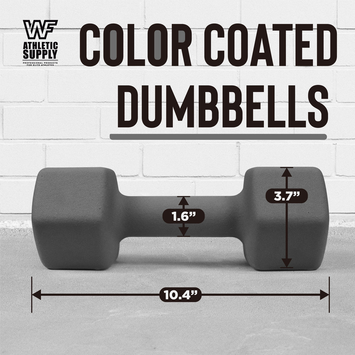 Neoprene Dumbbells Pair with Non-Slip Hex Shape | 2LB to 15LB Available in Yellow, Green, Red, Blue & Gray | Color-Coded Hand Weights for Women & Men, Strength - product image 23