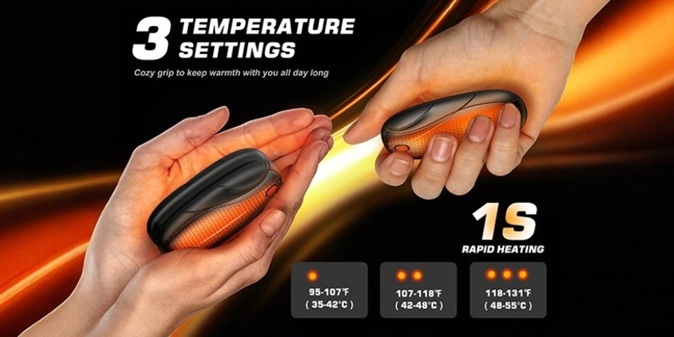 Rechargeable Hand Warmers 2 Pack with Charging Case – Electric Travel-friendly Pocket Heater, Quick Charge, Reusable Heat Packs for Winter Outdoor Camping - product image 13