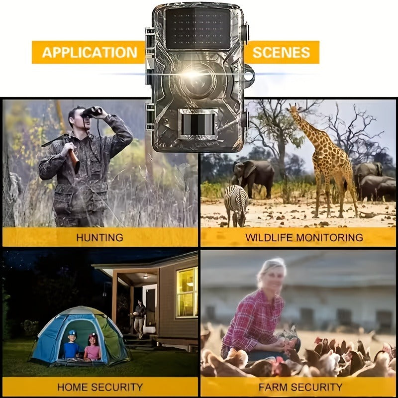 Trail Camera 1080P FHD – KLZO Wildlife Cam – 0.8s Trigger, Camouflage Hunting Camera with Night Vision, 32GB SD Card Compatible - product image 14