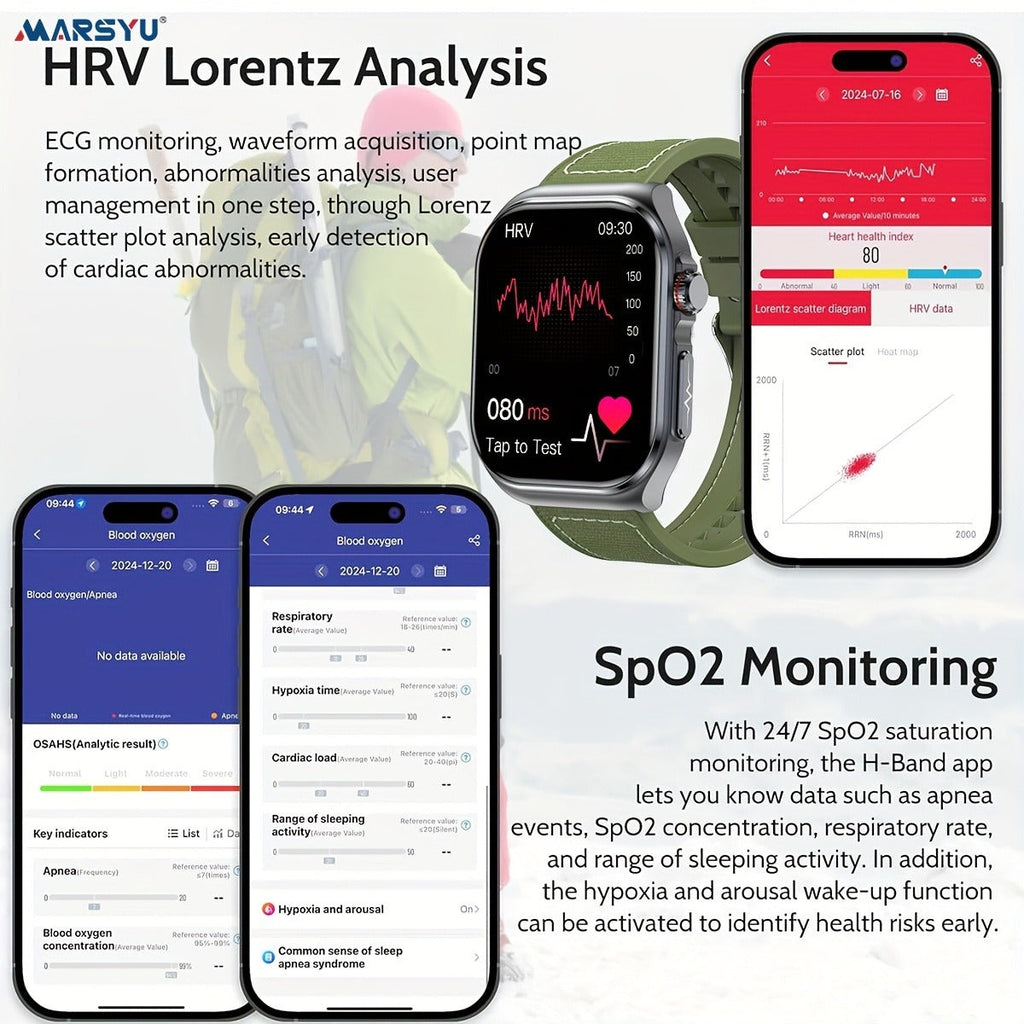 Smartwatch 2.04" Display – Bluetooth 5.3 Calling – 530mAh Battery – NFC – Multi-Sport Modes – Voice Assistant – Menstrual & Weather Forecast – SOS – Magnetic - product image 14