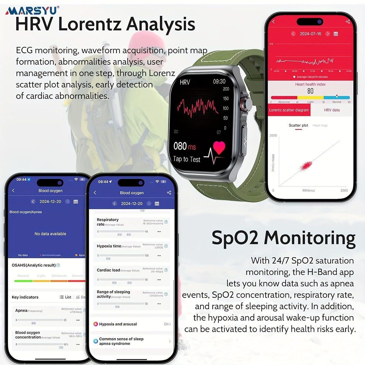 Smartwatch 2.04" Display – Bluetooth 5.3 Calling – 530mAh Battery – NFC – Multi-Sport Modes – Voice Assistant – Menstrual & Weather Forecast – SOS – Magnetic - product image 14