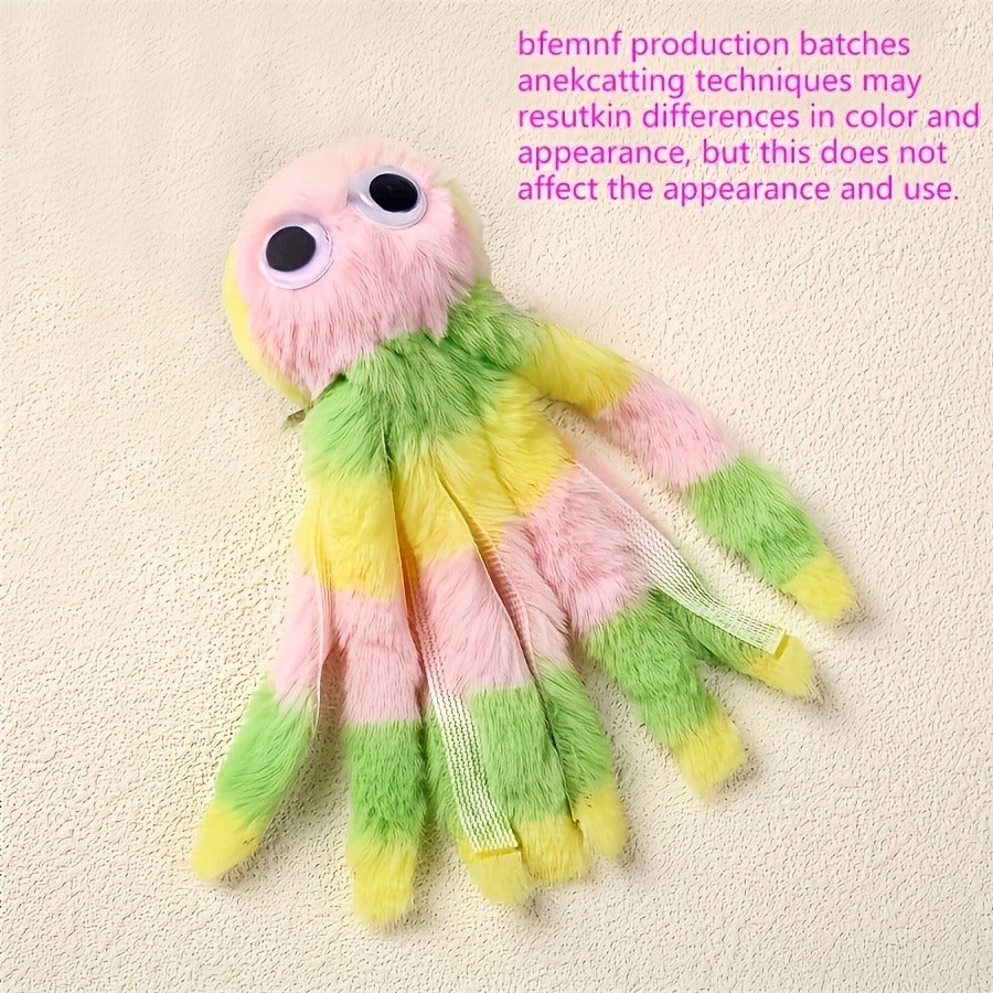 Cat Kick Toy Octopus 5-Pack – Cute Stuffed Chew & Kick Plush Toy for Indoor Cats, Teaser Wand Replacement Heads, Colorful Catnip-Style Interactive Cat Toy Set - product image 15
