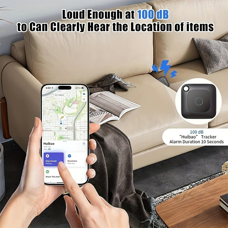 Bluetooth Item Tracker Smart GPS Finder 4 Pack | 1.43" Mini Wireless Tracker, High Decibel Alarm, App Control for Keys, Wallet, Luggage, Bags & Cars - product image 14