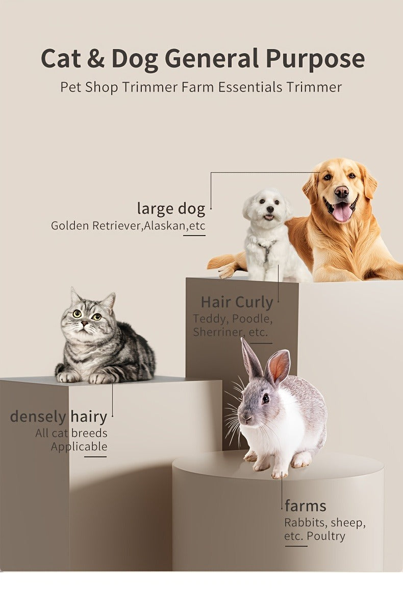 Pet Grooming Clippers Rechargeable with LED Display | Cordless Electric Dog Cat Hair Clipper, Detachable Blades 4 Guide Combs Low Noise, Professional Wireless - product image 18