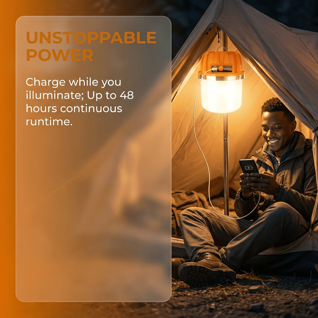 Rechargeable LED Camping Lantern with Power Bank USB Outdoor Hanging Tent Light Built-in Battery Emergency Lamp for Camping BBQ Hiking Patio Backpacking - product image 10