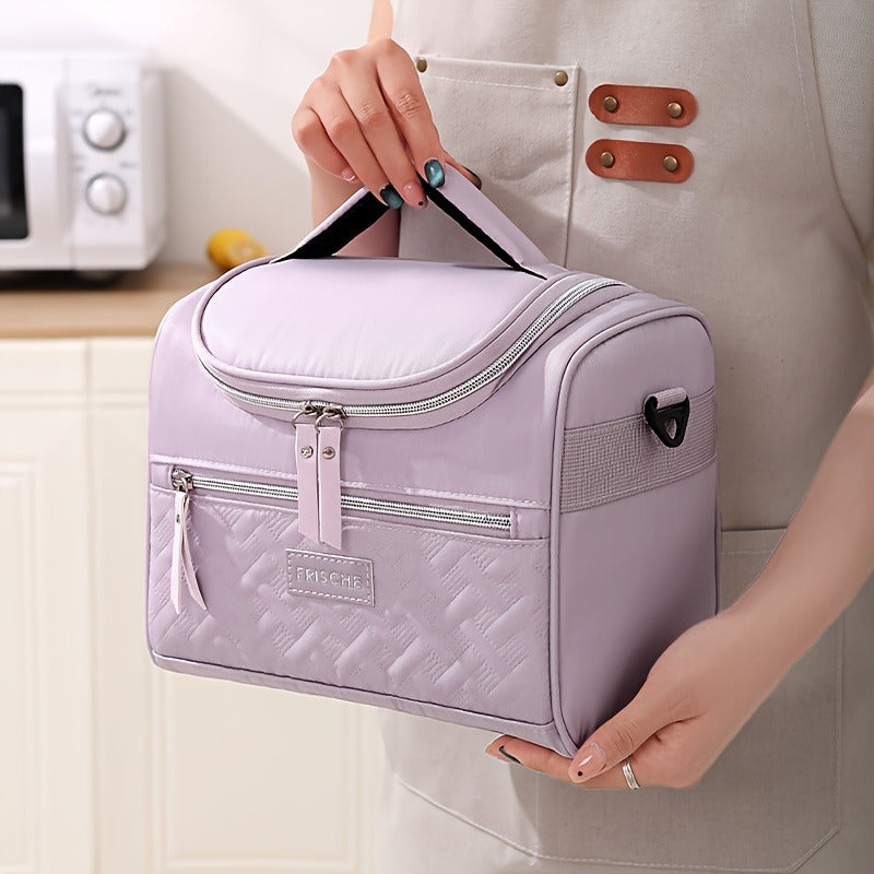 Insulated Lunch Bag Cooler Tote with Padded Shoulder Strap Leakproof Washable Polyester Meal Prep Bag for Work Picnic School Outdoor Activities Men Women for - product image 15