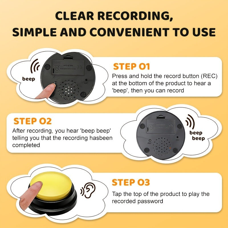 Pet Training Buttons with Mat, Recordable Dog Talking Button Set, Durable Easy-Clean, No Battery Required – Dog Communication Buttons for Talking - product image 12