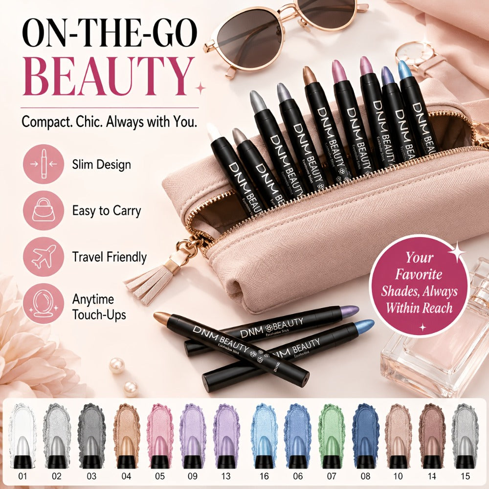 Highly Pigmented Eyeshadow Stick Set 16 Colors Waterproof Matte & Shimmer Eye Makeup Pencil Kit — Blendable Crease-Proof Long-Lasting Eye Crayon for Women Beginners Daily & Glam Lo - product image 16