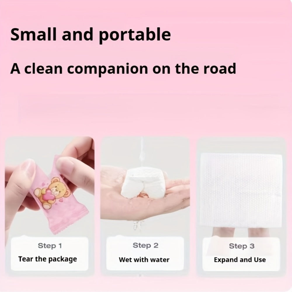 Disposable Face Towels 180 Pcs Soft Thickened Cotton Compressed Cleansing Towel for Women Men All Skin Types Travel Portable Facial Wipes 3 Packs 60 Pcs Each - product image 10