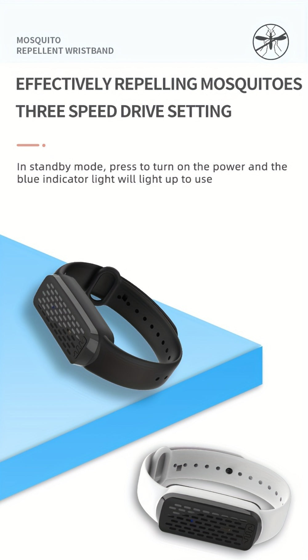 Ultrasonic Mosquito Repellent Bracelet 3-Pack – USB Rechargeable Intelligent Bug Repellent Wristband for Camping, Outdoor, Hiking & Travel, Waterproof Mosquito Control Bracelet for - product image 18