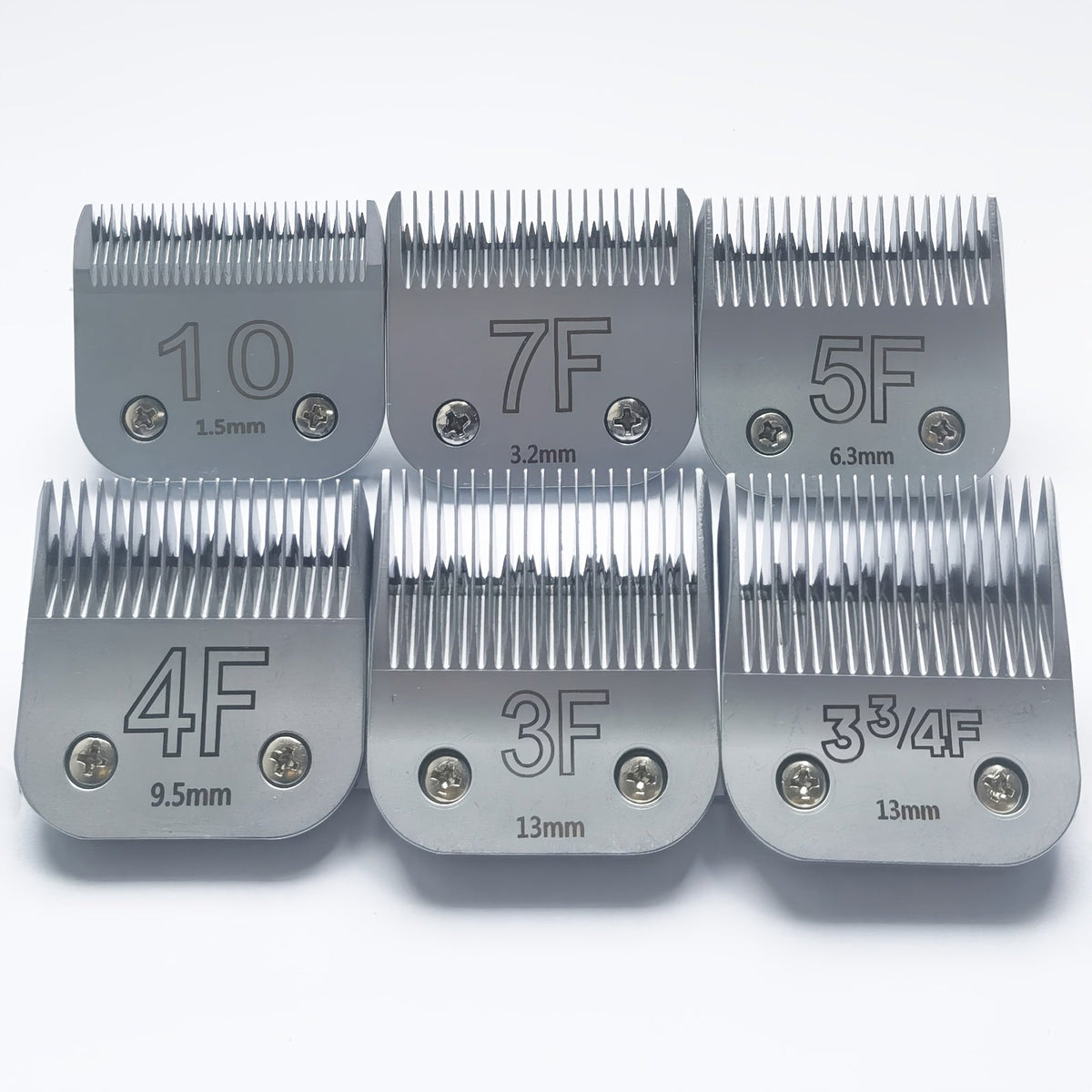 Dog Clipper Replacement Blades – Professional Pet Grooming Accessory – Ceramic & Carbon Steel Detachable Blades in 5 Sizes (3F/4F/5F/7F/10#) – Compatible with - product image