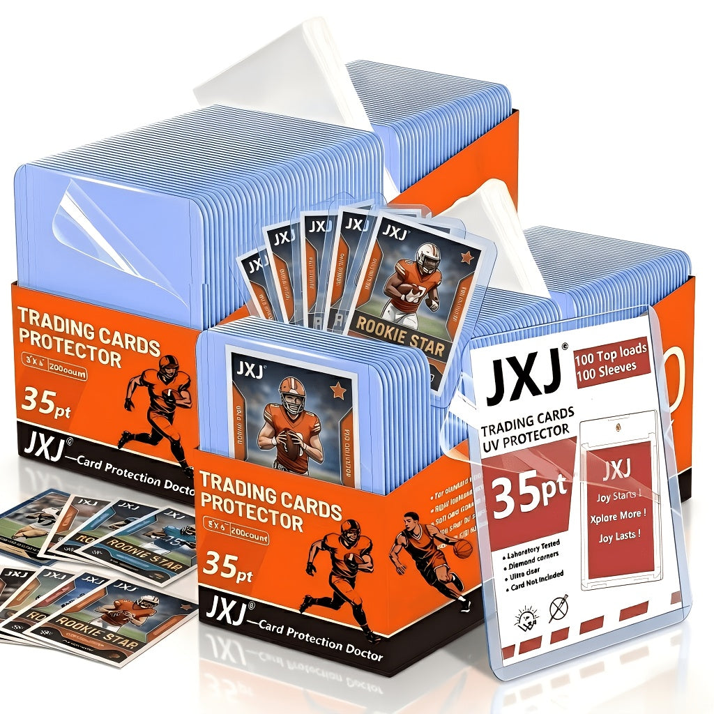 Top Loaders and Card Sleeves Combo Set 3x4 Inch Hard Plastic Baseball Card Protectors for Sports Football Game Cards Choose 100 200 400 or 800 Top Loaders Plus - product image 5