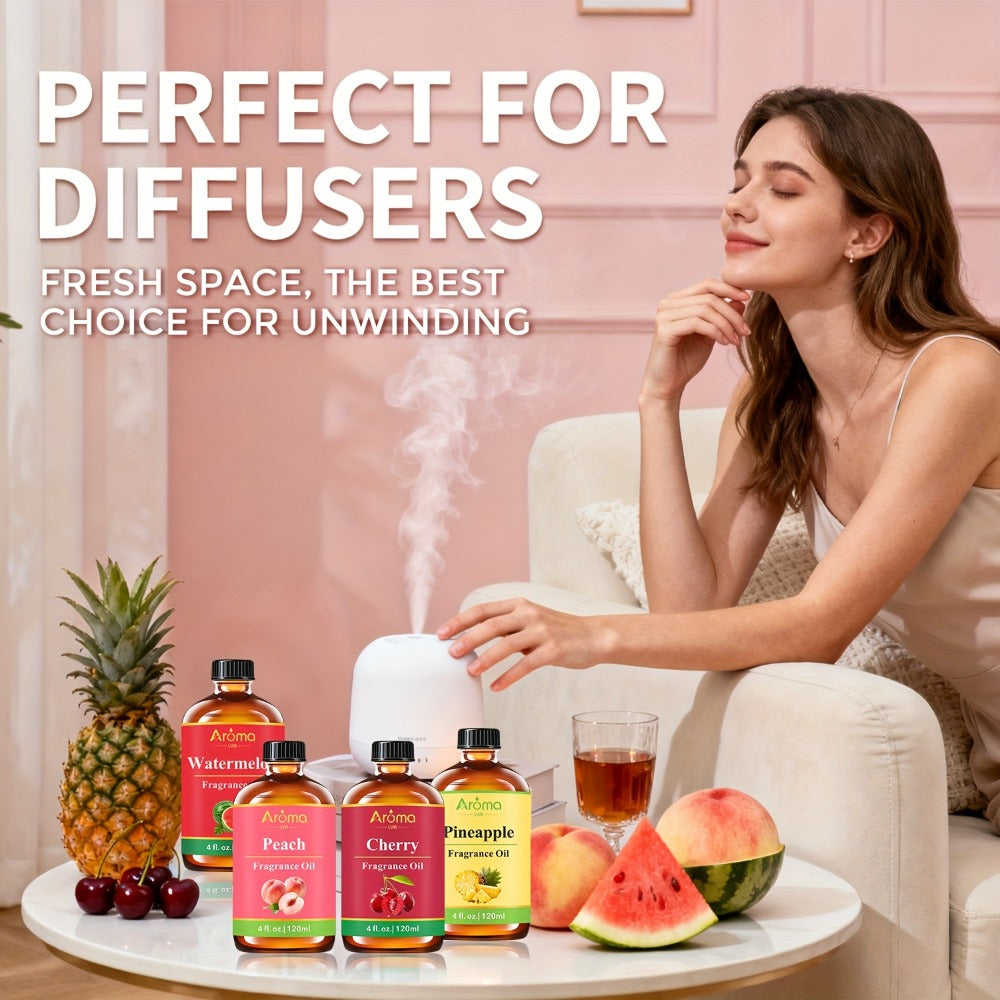 Fruit Fragrance Oil 4oz – Sweet Scented Oils for Diffuser, Candle Making, Soap, Massage & Hair Care | Strawberry, Blueberry, Peach, Watermelon, Cherry & More - product image 12