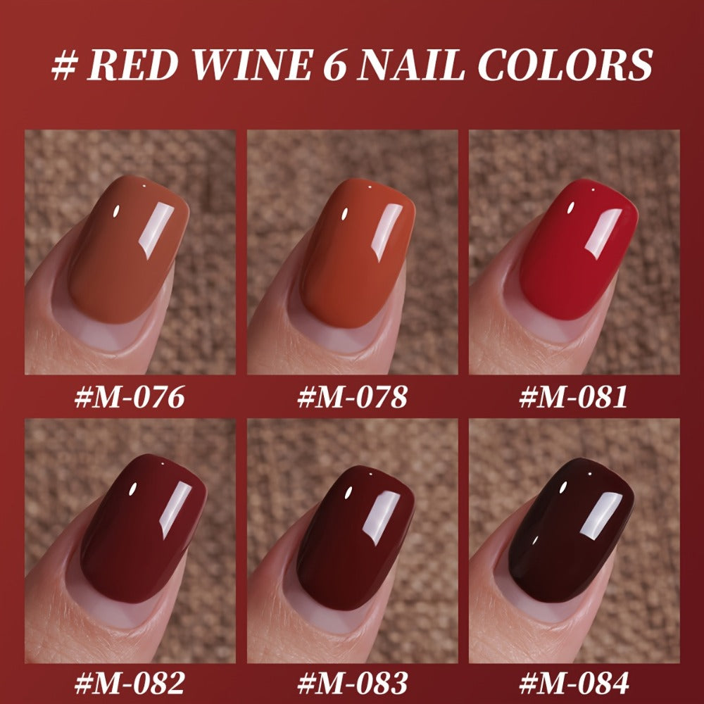 Jelly Gel Nail Polish Set 6 Colors — Nude Pink Translucent Soak Off LED UV Curable Semi-Permanent Gel Polish Kit | Photo Frame Bottle | Long Lasting Glossy Finish | Home Salon DIY  - product image 10
