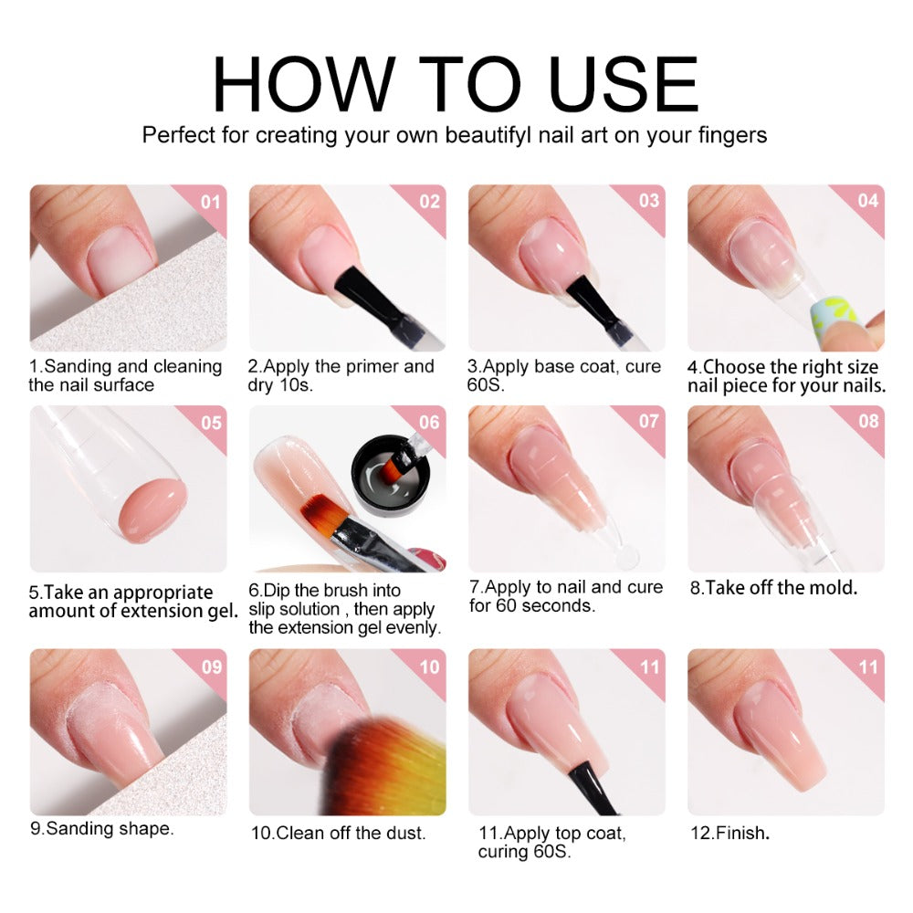 Gel Nail Polish Kit with UV LED Lamp 20 Colors Red & Pink Shades - All-in-One Soak-Off Starter Set with Base Coat Top Coat for DIY Home Salon Manicure, Gift for Women - product image 7