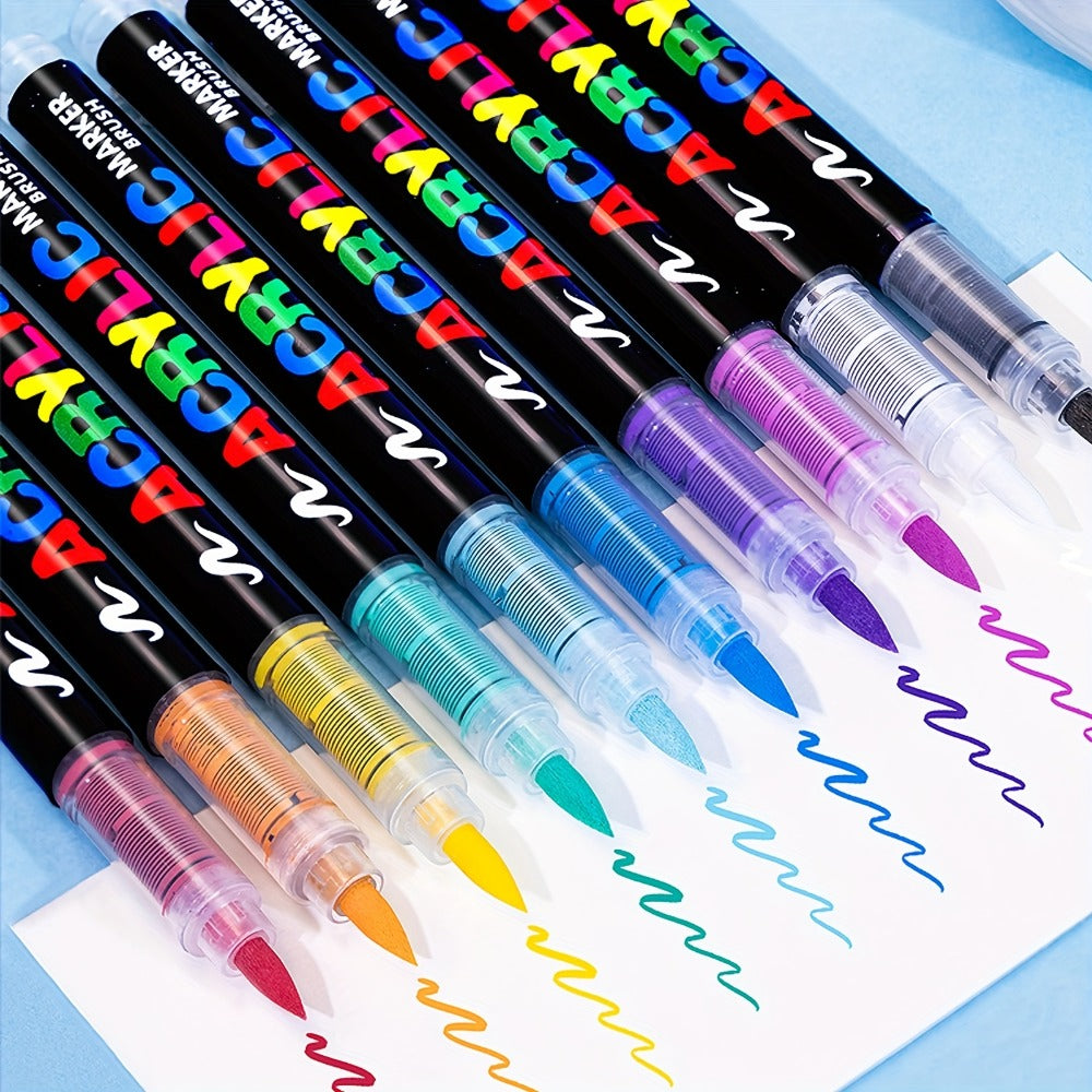 Acrylic Paint Pens Marker Set for Rock Painting Canvas Wood Glass Fabric Ceramic Fine Tip Liquid Acrylic Markers for Artists Adults Kids Available in 12 36 60 80 120 Colors for Everyday Use