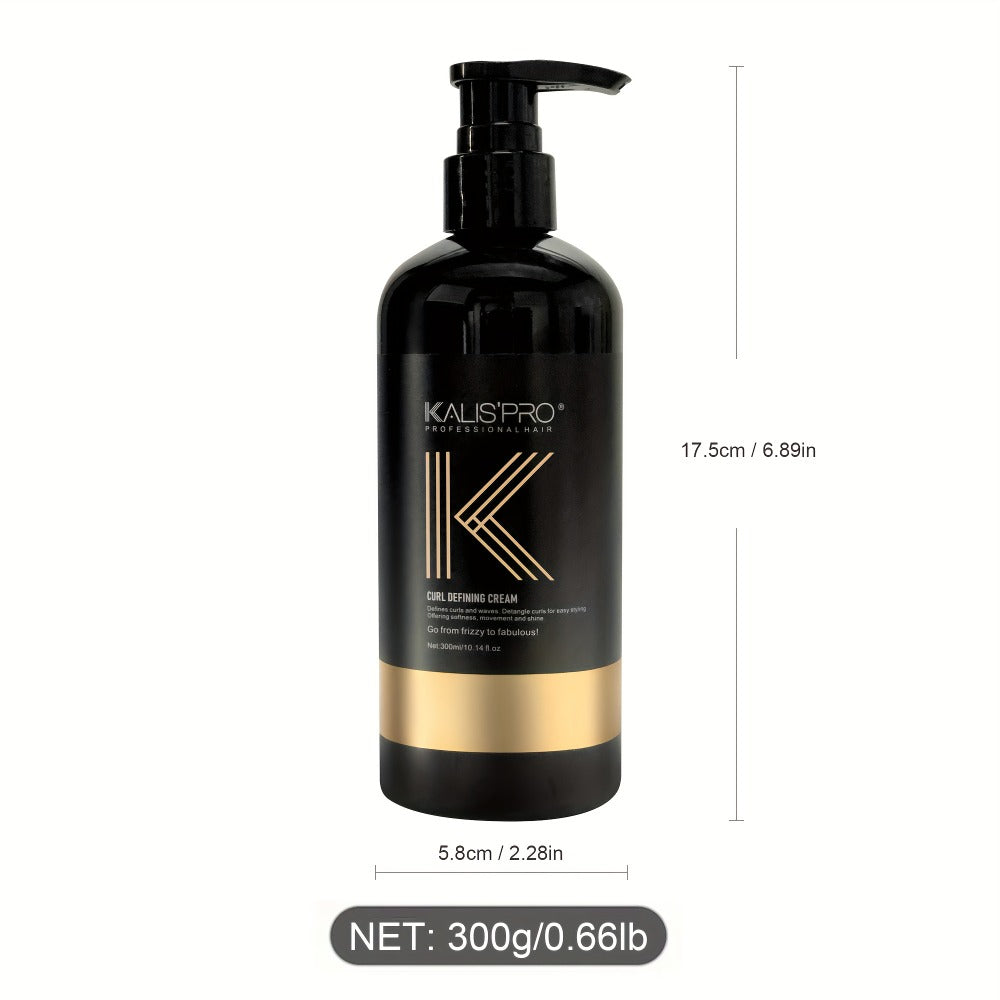 Curl Defining Cream with Detangling Brush Set 10.14 oz — Anti-Frizz Curl Enhancer, Long-Lasting Bouncy Curls, Non-Sticky Lightweight Hold, Salon Quality for Curly Wavy & Coily Hair - product image 7