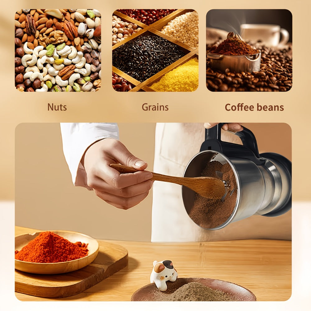 Electric Coffee Grinder 300W 25000RPM – 8-Blade Stainless Steel Spice & Grain Mill for Coffee Beans, Nuts, Spices | Home, Cafe & Camping - product image 27