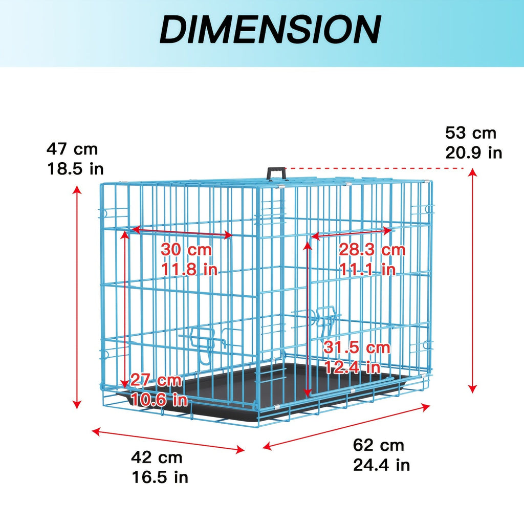 Dog Crate Foldable Metal Wire Dog Cage with Divider Panel & Leak-Proof Tray | Indoor Outdoor Dog Kennel for Small Medium Dogs, Rabbits & Small Animals - product image 10