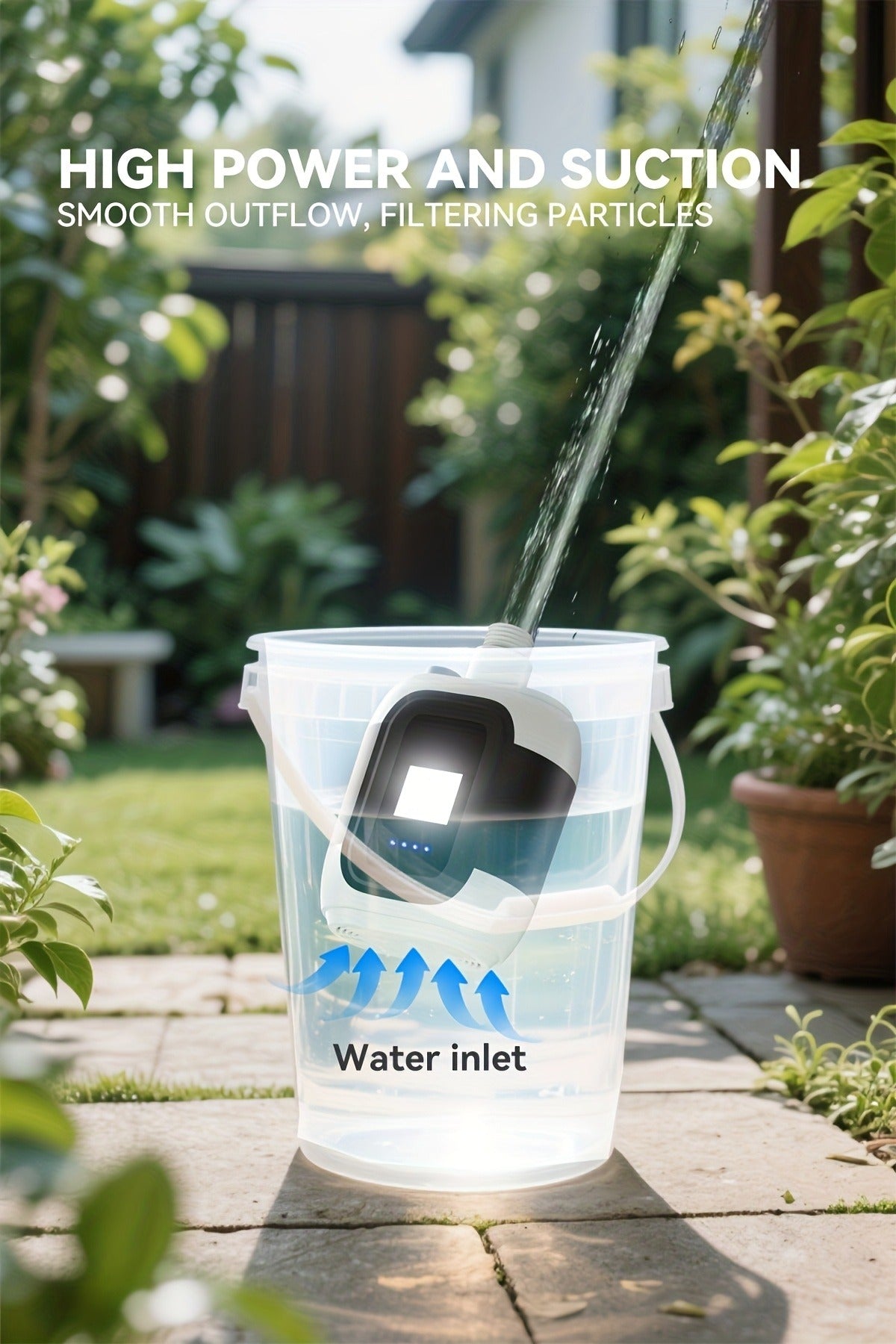 Portable Outdoor Shower with Light 2-in-1 – Camping, Hiking, Pet Bathing & Car Cleaning Shower Pump – 2000mAh Rechargeable, Power Display, Spray Nozzle, Hose - product image 17