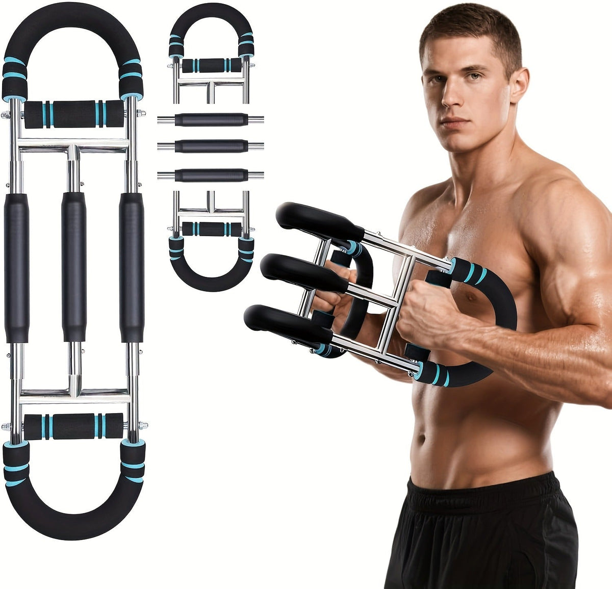 Adjustable Arm & Tricep Trainer – Spring Chest Expander Bar - product image 16