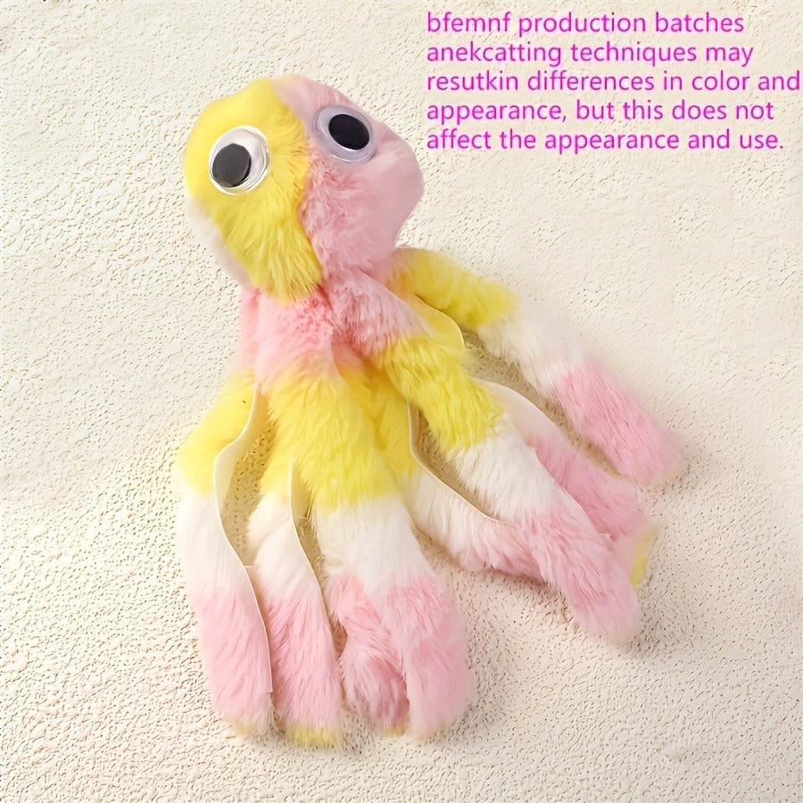 Cat Kick Toy Octopus 5-Pack – Cute Stuffed Chew & Kick Plush Toy for Indoor Cats, Teaser Wand Replacement Heads, Colorful Catnip-Style Interactive Cat Toy Set - product image 16