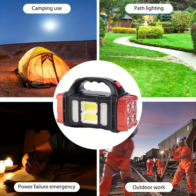 Rechargeable Solar Flashlight 2000 Lumen LED Torch with Power Bank USB-C Charging for Camping Hiking Outdoor Emergency for Patio & Backyard Use - product image 16