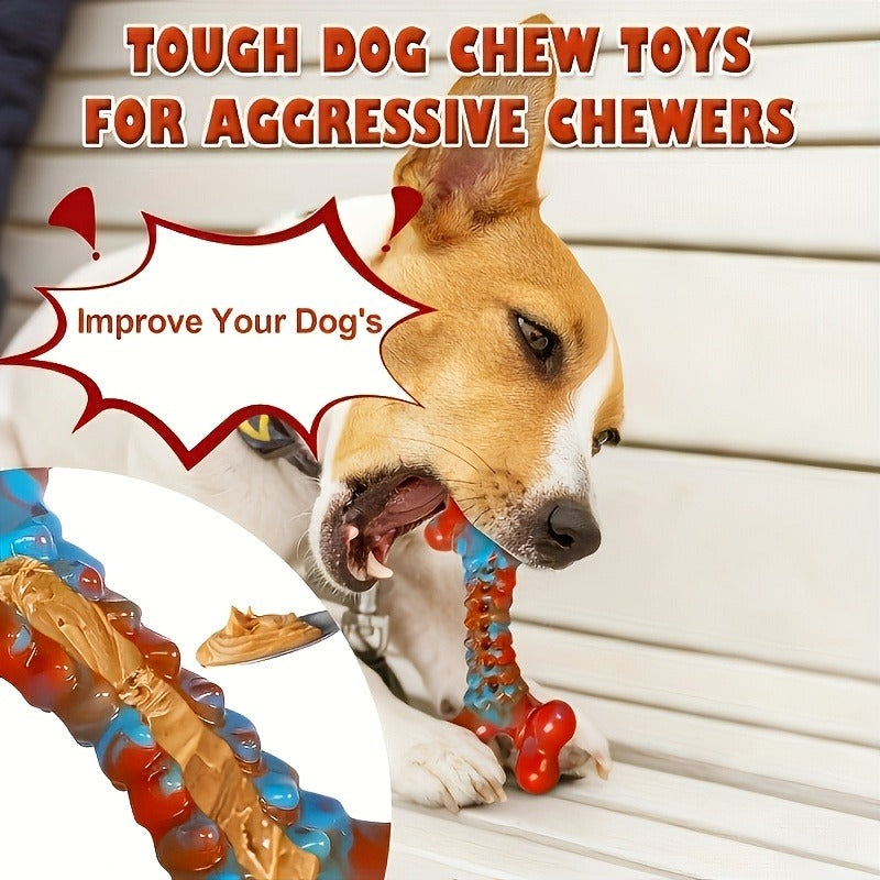 Dog Chew Toys for Aggressive Chewers – Indestructible Tough Dog Toys for Large Breed Dogs, Sturdy Heavy Duty Chew Toy Bundle 5 Pack, Long-Lasting Rubber Dog - product image 4