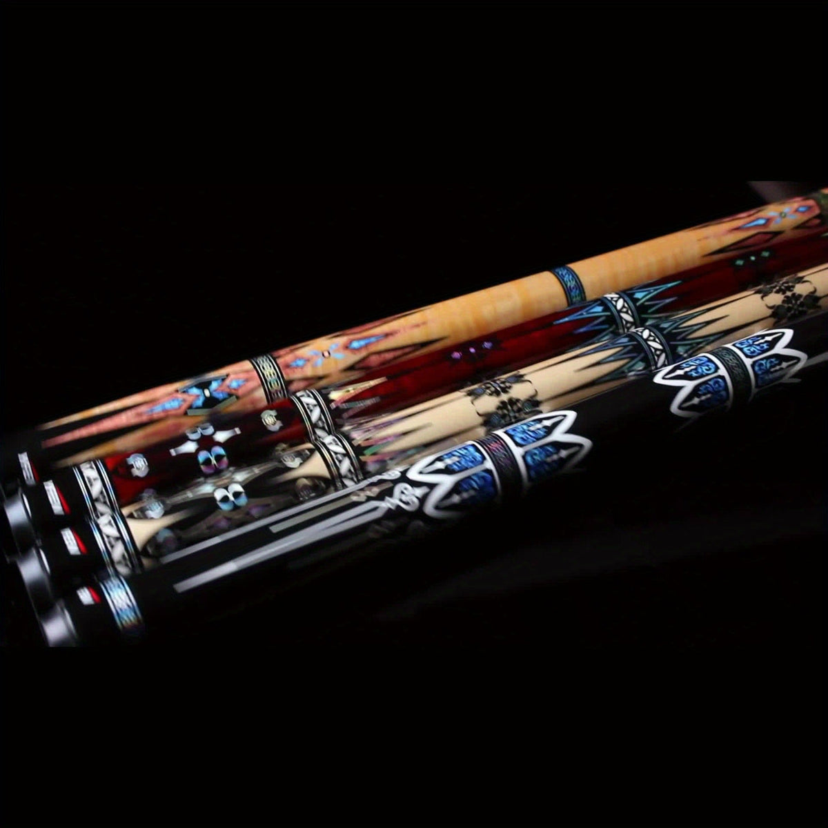 Carbon Fiber Pool Cue Stick 12.5mm Low Deflection Professional Billiard Cue with Extension Canadian Maple Wavy Pin Wrapless Design Dent-Resistant Shaft for - product image 14