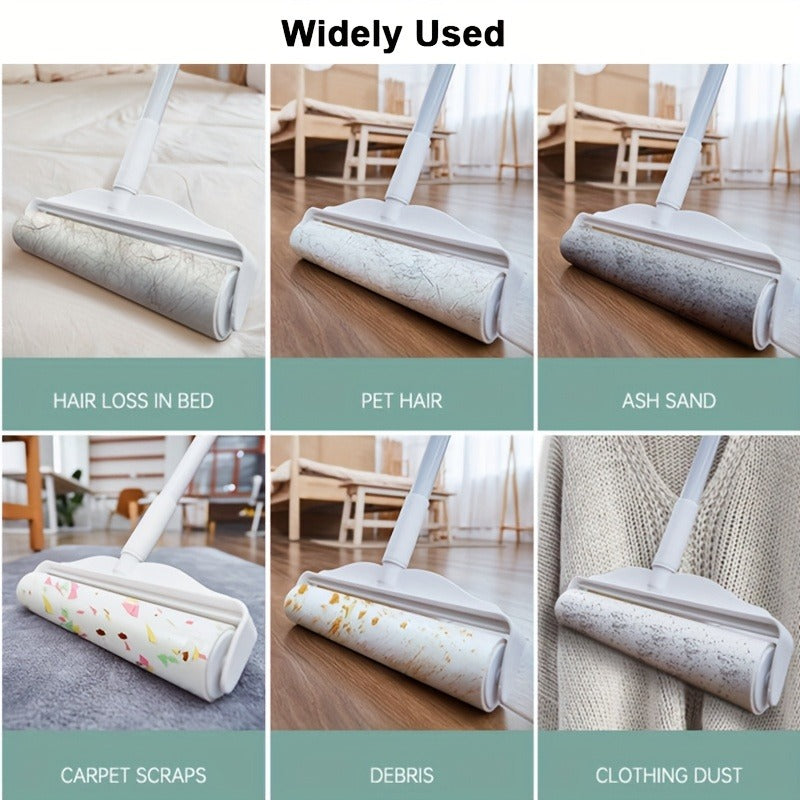 Reusable Sticky Roller for Sofa, Carpet, Clothes, Floor & Furniture, Tear-Off Design, White – Lint Roller with 49-Inch Extendable Handle for Pet Hair Removal - product image 17