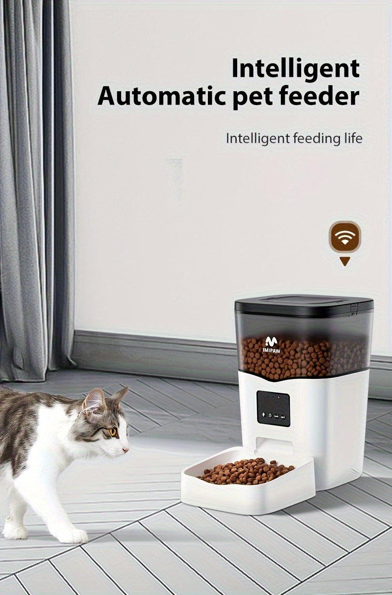Smart WiFi Automatic Pet Feeder 101oz – App Control, Up to 10 Meals Per Day, HD Camera Option with 2.4G & 5G, Voice Assistant Compatible, USB Powered, Remote - product image 13