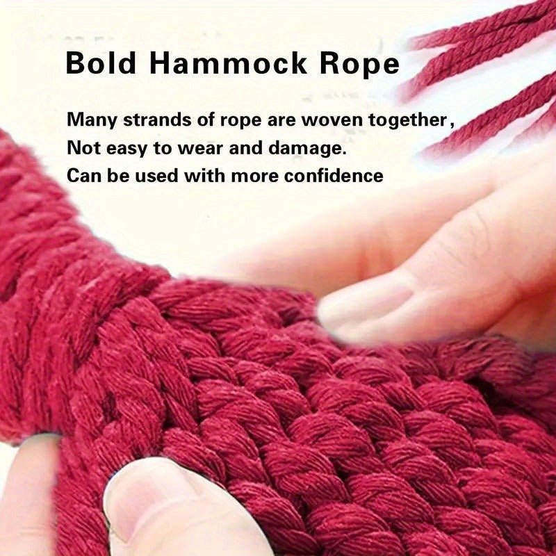 Camping Hammock Single Person Colorful Fabric Anti-Roll Design 330 lbs Capacity with Tree-Friendly Straps Carry-along Carrying Bag Outdoor Indoor Backyard - product image 16