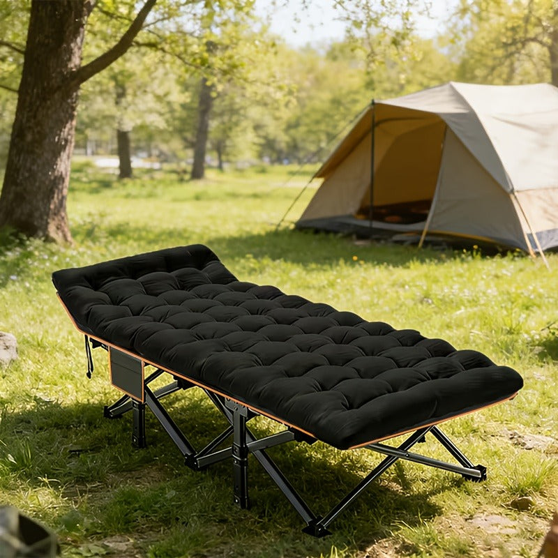 Heavy Duty Folding Bed 500 600 700 LBS Capacity Extra Large Travel-friendly Camping Cot Guest Bed with Optional Mattress Sturdy Steel Frame Flip-Up Collapsible - product image 8