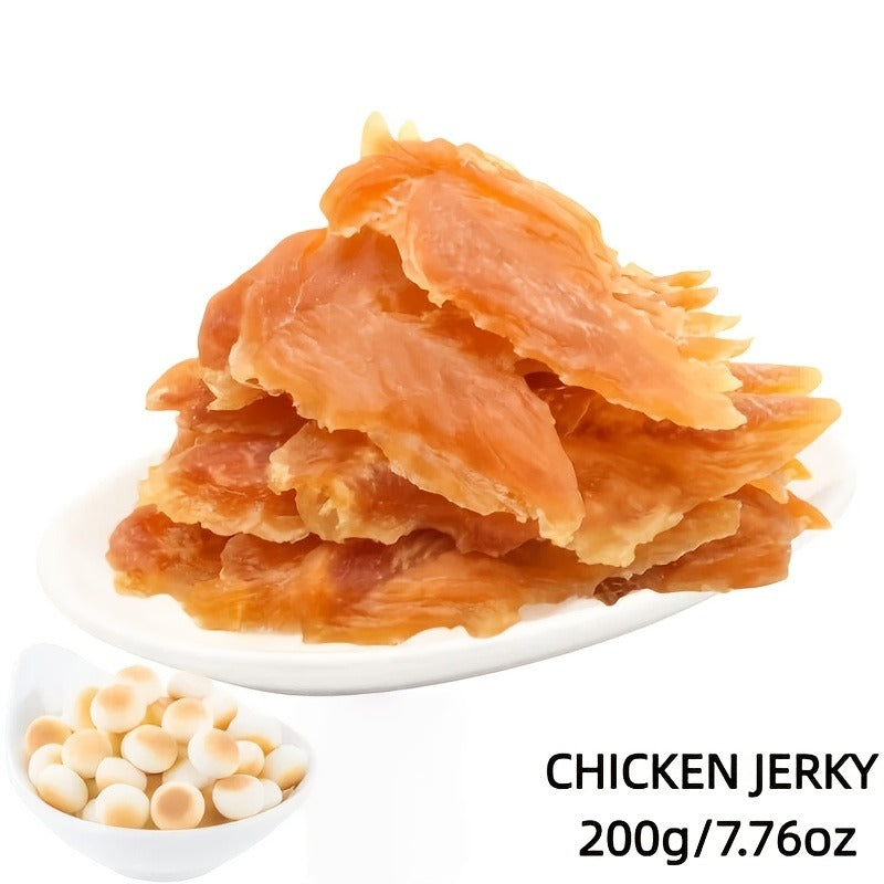 Chicken Jerky Treats for Dogs and Cats | High Protein Chicken Breast Slices, Grain-Free Dental Chews & Training Rewards for Puppies Kittens Adult Dogs Cats - product image 7