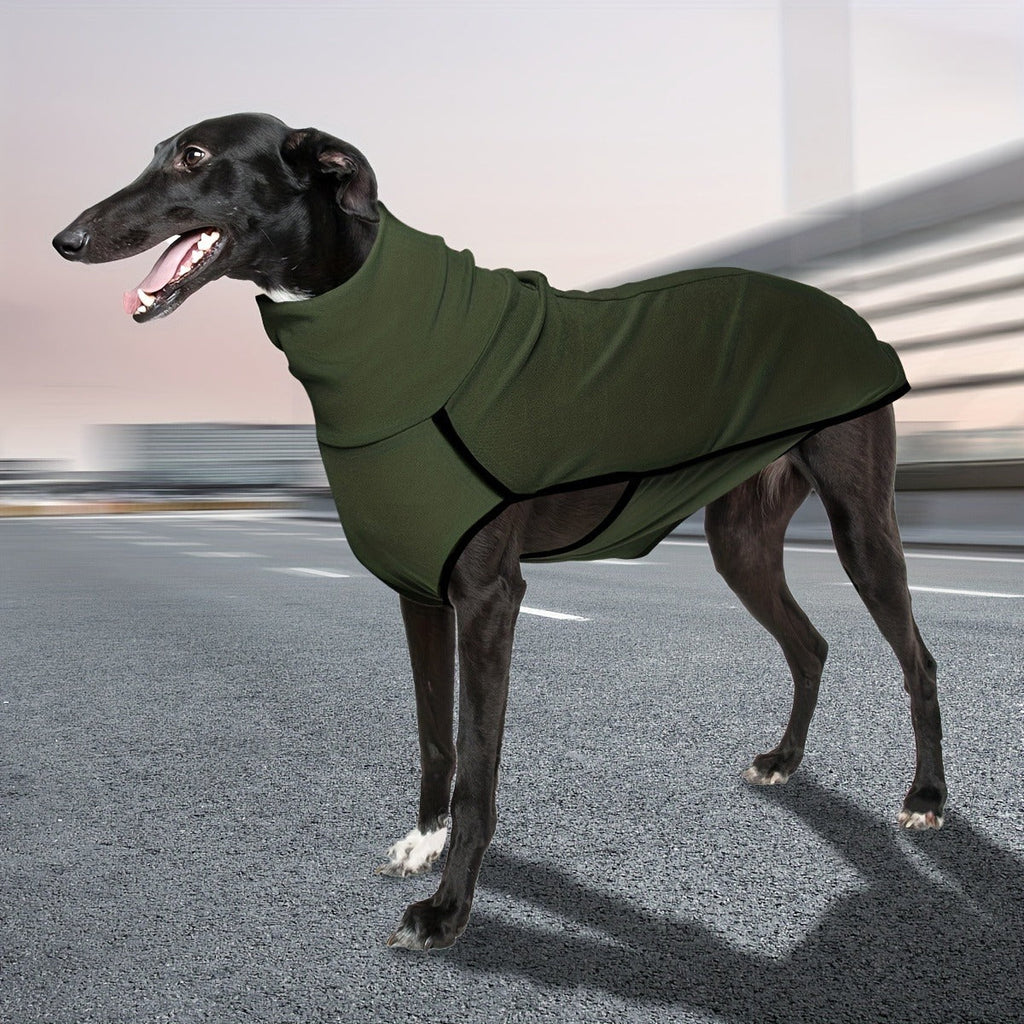 High Neck Dog Coat Warm Pullover – 4XL – Solid Color Woven Polyester Pet Jacket, Machine Washable, All-Season Fall & Winter Dog Apparel for Small Medium Large - product image 17