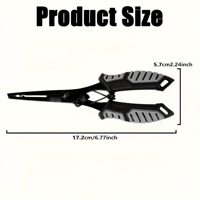 Fishing Pliers Fish Gripper Combo Set 2pcs Stainless Steel Hook Remover Line Cutter with TPR Non-Slip Handle Spring-Loaded Lock for Freshwater Saltwater Bass - product image 12