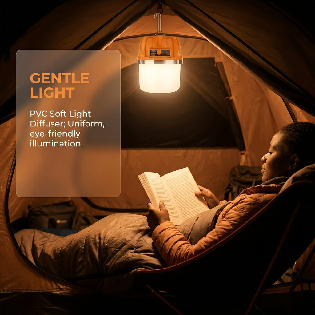 Rechargeable LED Camping Lantern with Power Bank USB Outdoor Hanging Tent Light Built-in Battery Emergency Lamp for Camping BBQ Hiking Patio Backpacking - product image 11