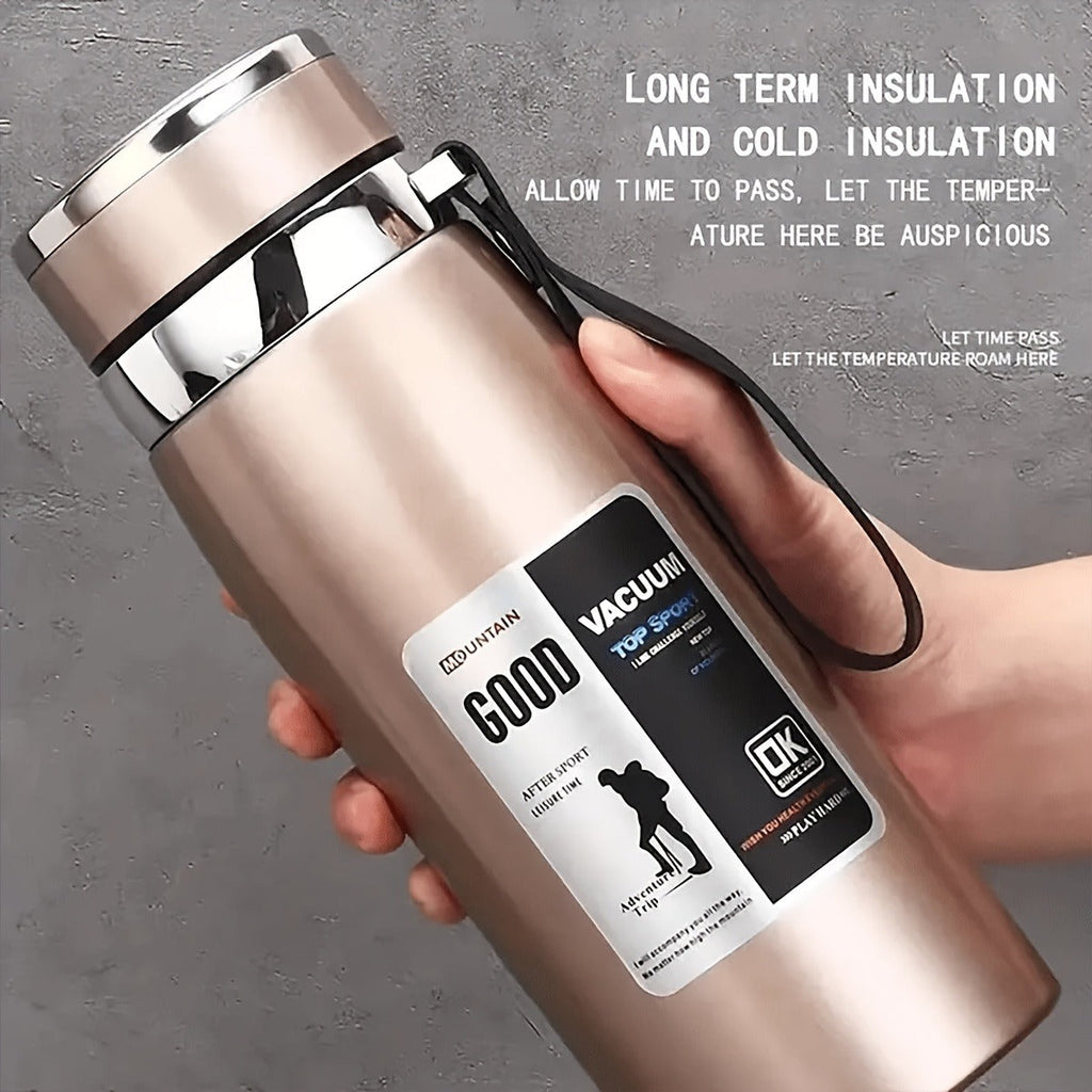 Double Wall Vacuum Flask with Leak-Proof Lid, Wide Mouth, Keeps Drinks Hot & Cold All Day for Camping, Hiking & Travel – Insulated Water Bottle 1000ml 316 - product image 15