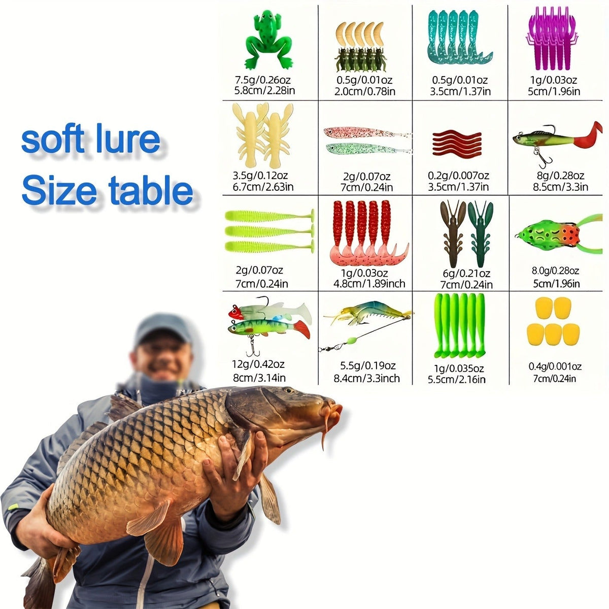Mixed Plastic & Metal Baits, Hooks, Swivels & Jig Hooks (361 pcs) – Fishing Lures Kit with Tackle Box - product image 14