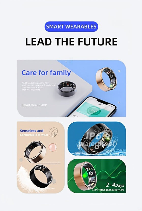 IP68 Waterproof Health Monitor – Smart Ring Fitness Tracker - product image 17