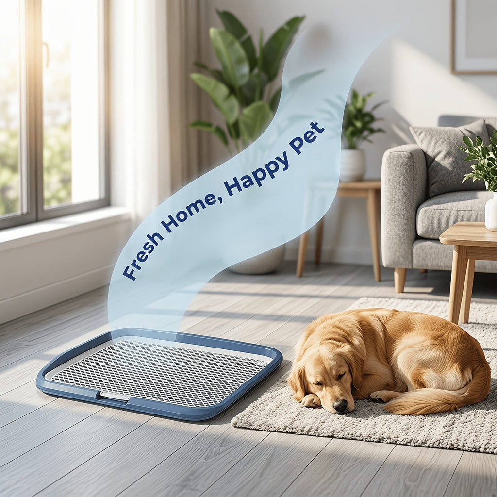 Indoor Dog Potty Tray with Removable Grating – Leak-Proof Puppy Training Toilet, Washable Pee Pad Holder for Apartments, Easy Clean Dog Bathroom, 7 Colors - product image 13