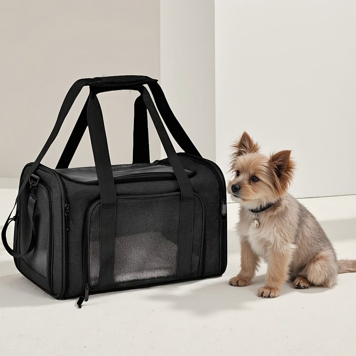 Large Soft-Sided Pet Crate & Travel Cage for Cats & Puppies Up to 25 lbs | Foldable Waterproof Carry-along Dog Cat Kennel Playpen, Lightweight Collapsible Pet - product image 13