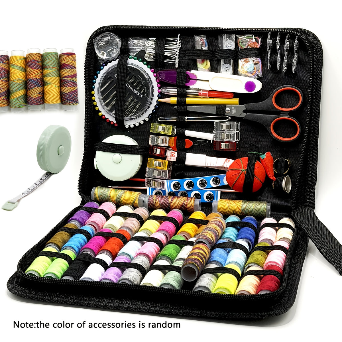269pcs Sewing Kit Gift Set For Grandma, Mom, Friends, Adult Beginners, Travelers - Portable Sewing Supplies & Accessories With Case - Includes Thread, Needles - product image 3