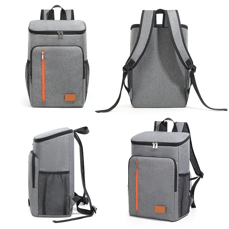 Insulated Cooler Backpack 30+ Can Capacity | Leakproof Shoulder Bag for BBQ, Lunch, Camping & Outdoor Travel, Works with Ice Packs, Unisex Design for Men & Women