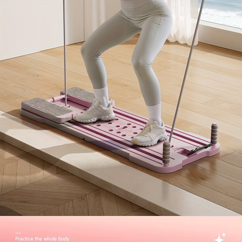 Foldable Ab Wheel & Push-Up Workout Machine for Full Body Core Training, Muscle Toning & Home Gym Fitness | Portable Pilates Reformer Board 9-in-1 - product image 15