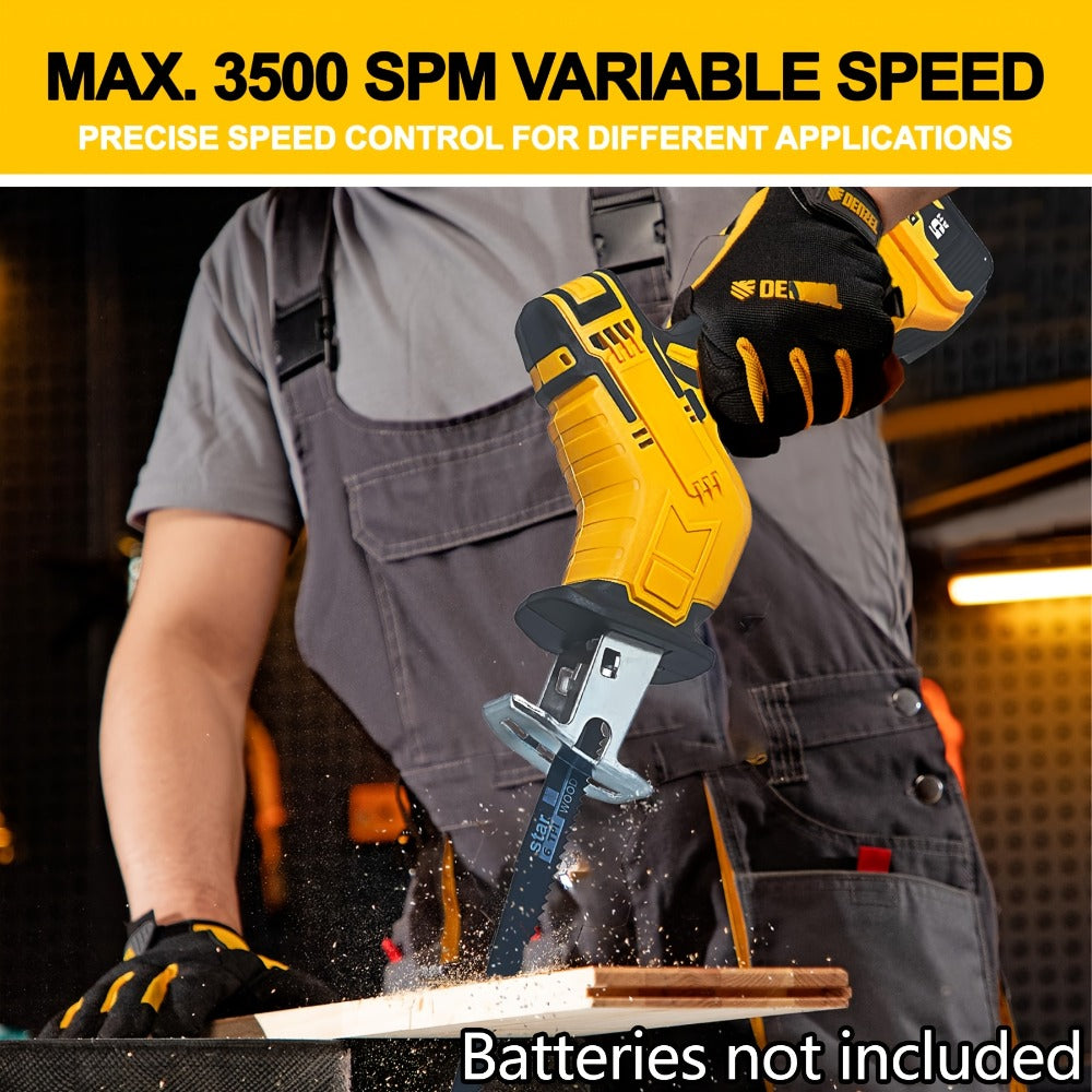 Reciprocating Saw Brushless Cordless for DeWalt 20V Battery – 0-3500 SPM Variable Speed, Tool-Free Blade Change, 4 Saw Blades Included, for Wood, Metal & PVC Cutting (Battery Not I - product image 9