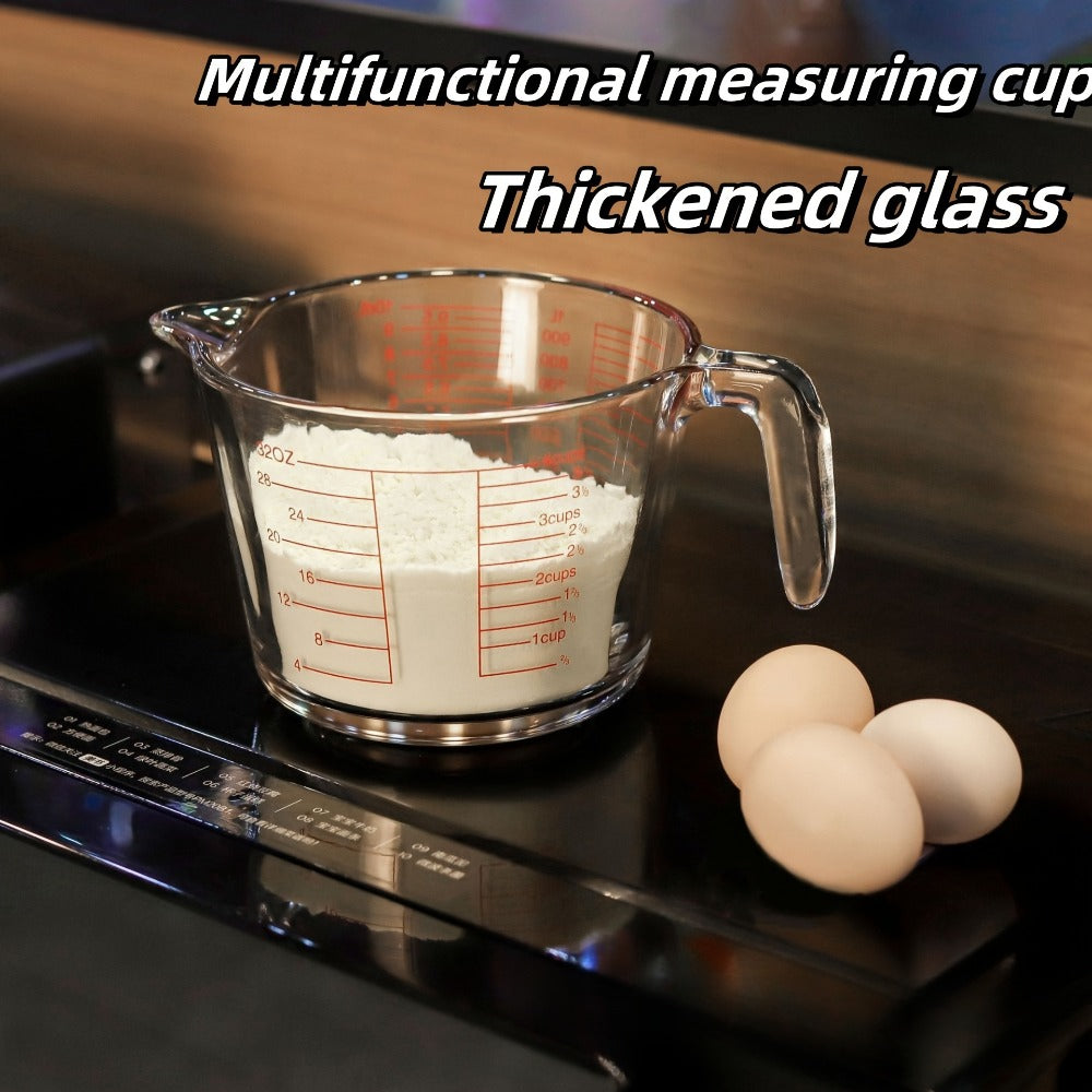 Tempered Glass Measuring Cup Set with Coffee Cups, Borosilicate Glass Liquid Measuring Cups for Kitchen Baking Cooking, Dishwasher Safe, 4PCs or 9PCs - product image 2