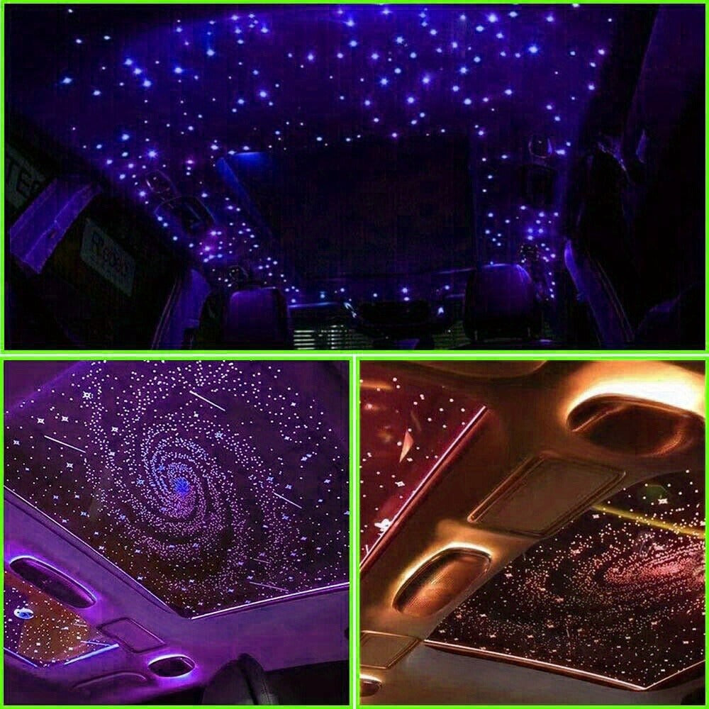Fiber Optic Star Ceiling Light Kit 1000pcs, 0.5mm x 78.74" RGBW Car Roof Headliner Starlight Kit with App & 24-Key Remote Control, Color Changing Twinkle Lights for Car Interior Ho - product image 12