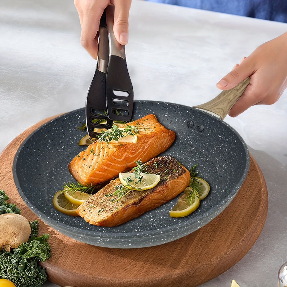 Non-Stick Frying Pan Set 3-Piece 7 9.5 11 Inch – Dishwasher Safe Skillet Set with Insulated Handle | Induction Compatible Home Kitchen Pans in Beige Grey & Black | Durable Even-Hea - product image 10