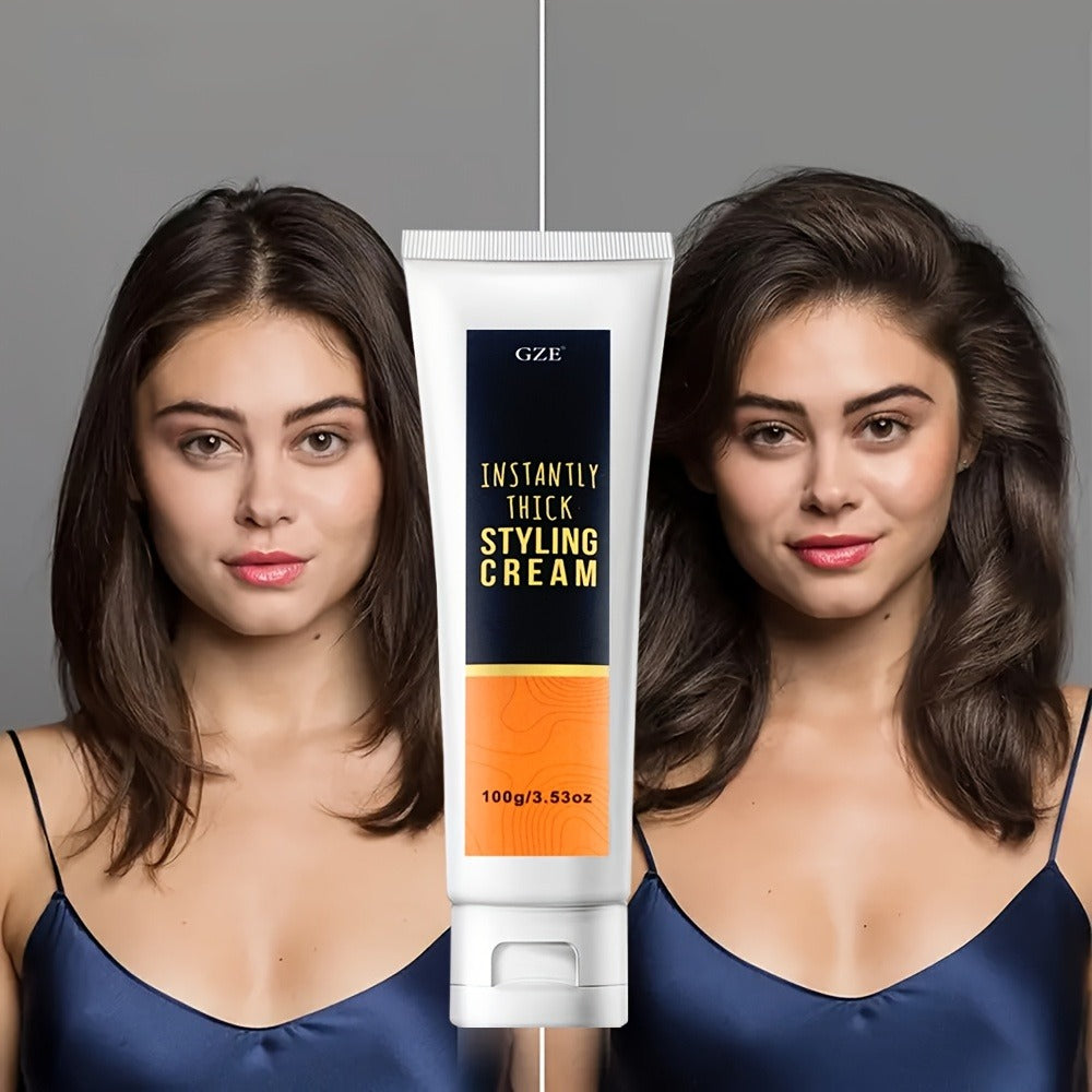 Volumizing Texturizing Hair Cream for Women Men 100g - Instant Volume Boost Adds Body & Definition Lightweight Non-Greasy Formula for Fine Flat Limp All Hair Types Natural Finish - product image 6